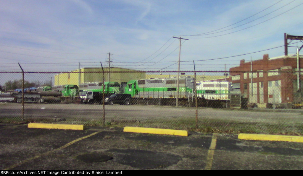 Line of Ex FURX locomotives